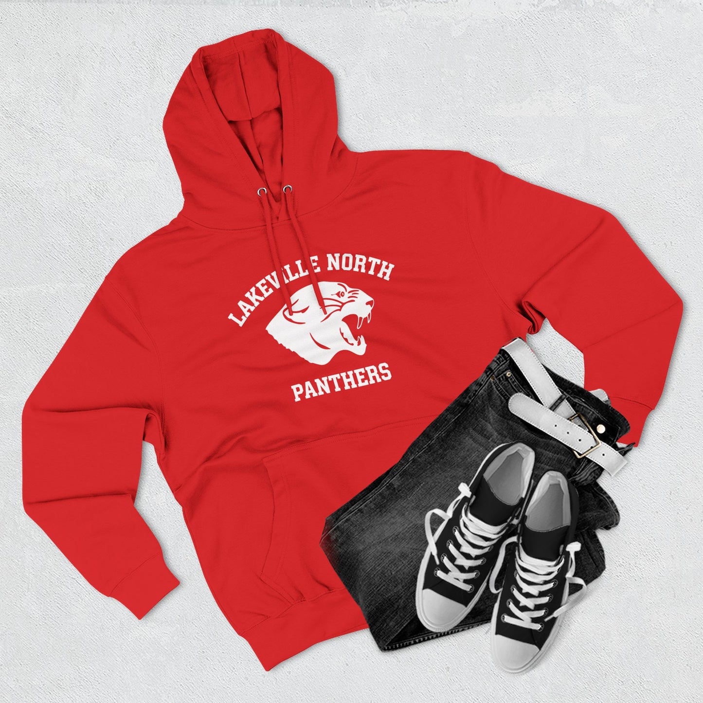 Lakeville North Panthers Fleece Hoodie — School Mascot Pullover