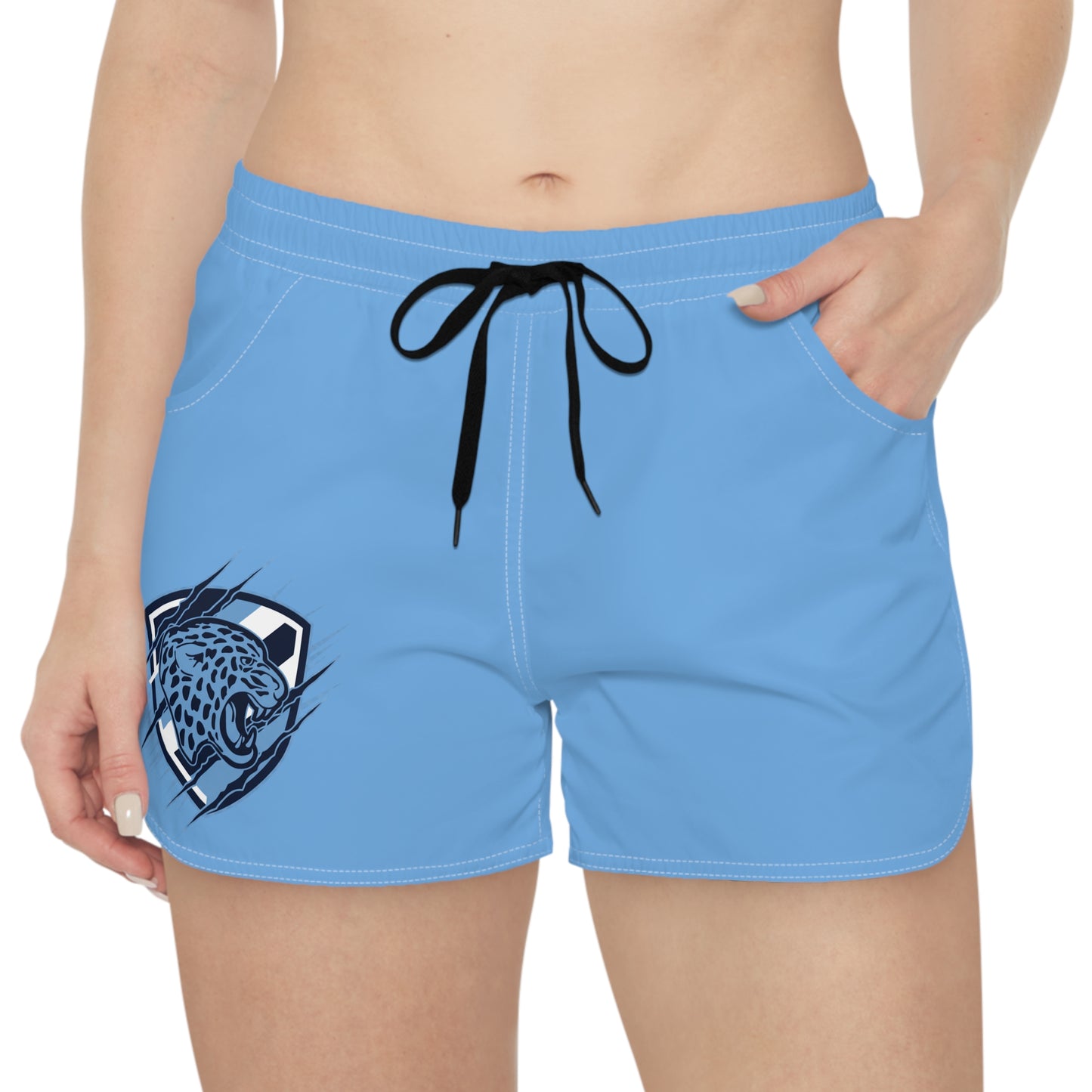 Bloomington Jefferson Jaguars Light Blue Women's Casual Shorts