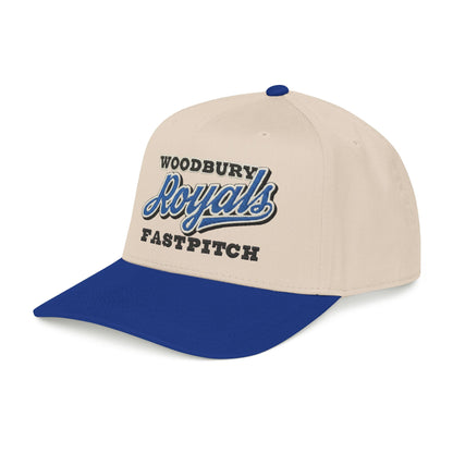 Woodbury Royals Fastpitch Mid-Profile Baseball Cap — Team Logo Snapback
