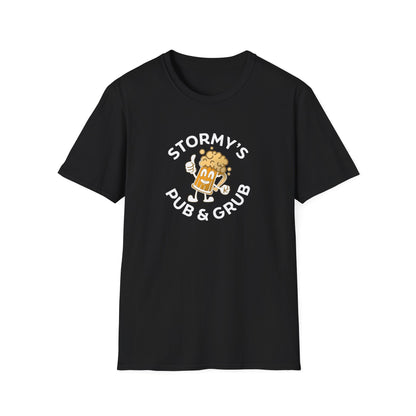 Stormy’s Pub & Grub T-Shirt — Retro Beer Mascot Bar Shirt