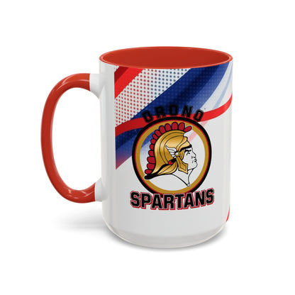 Orono Spartans Accent Coffee Mug - Stylish 15 oz or 11 oz
