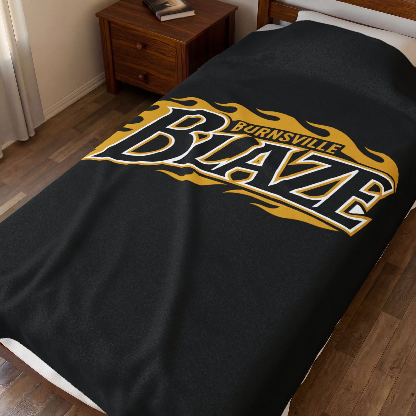 Burnsville Blaze Cozy Velveteen Plush Blanket