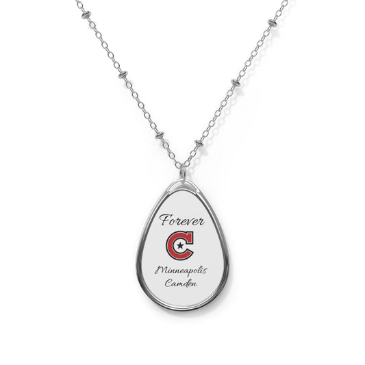 Minneapolis Camden Oval Pendant "Forever" Necklace