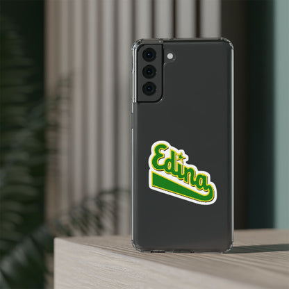 Custom Clear Phone Case with Edina Design - Stylish Protection for Your Smartphone