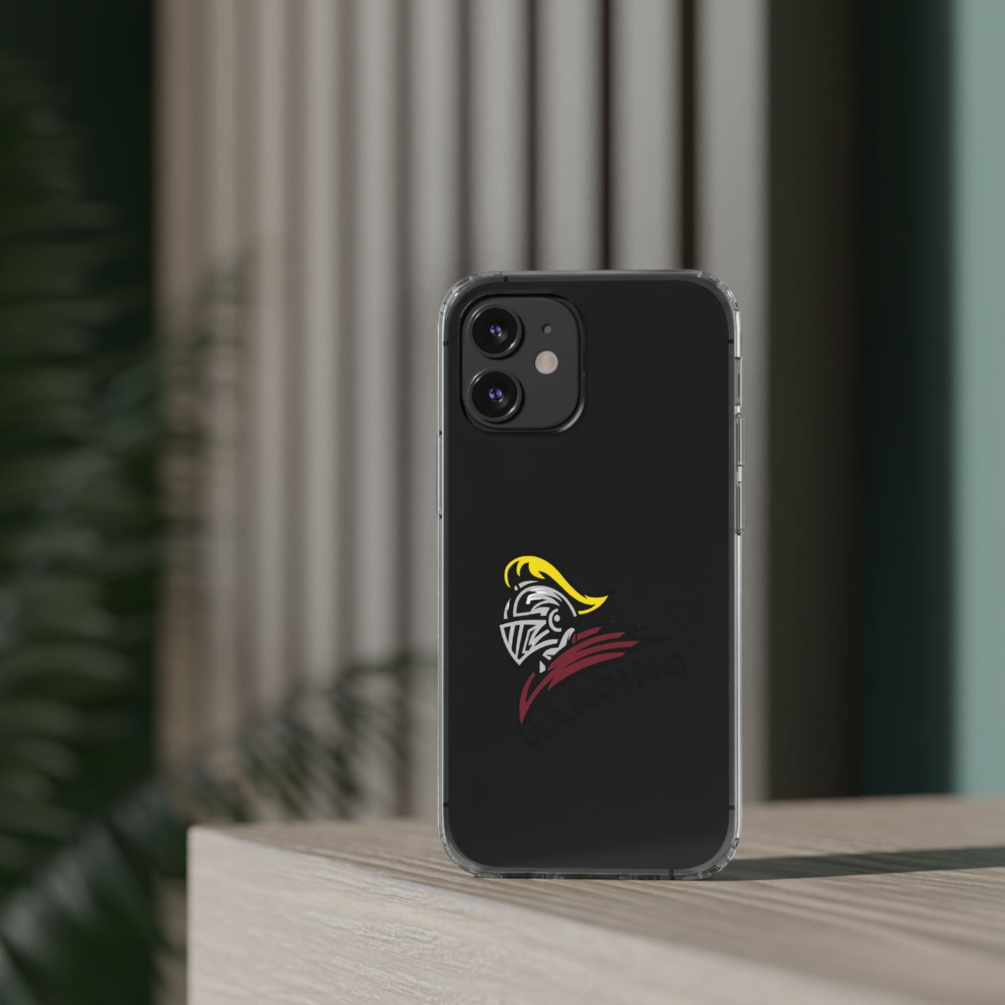 Clear Phone Case with Harding Logo