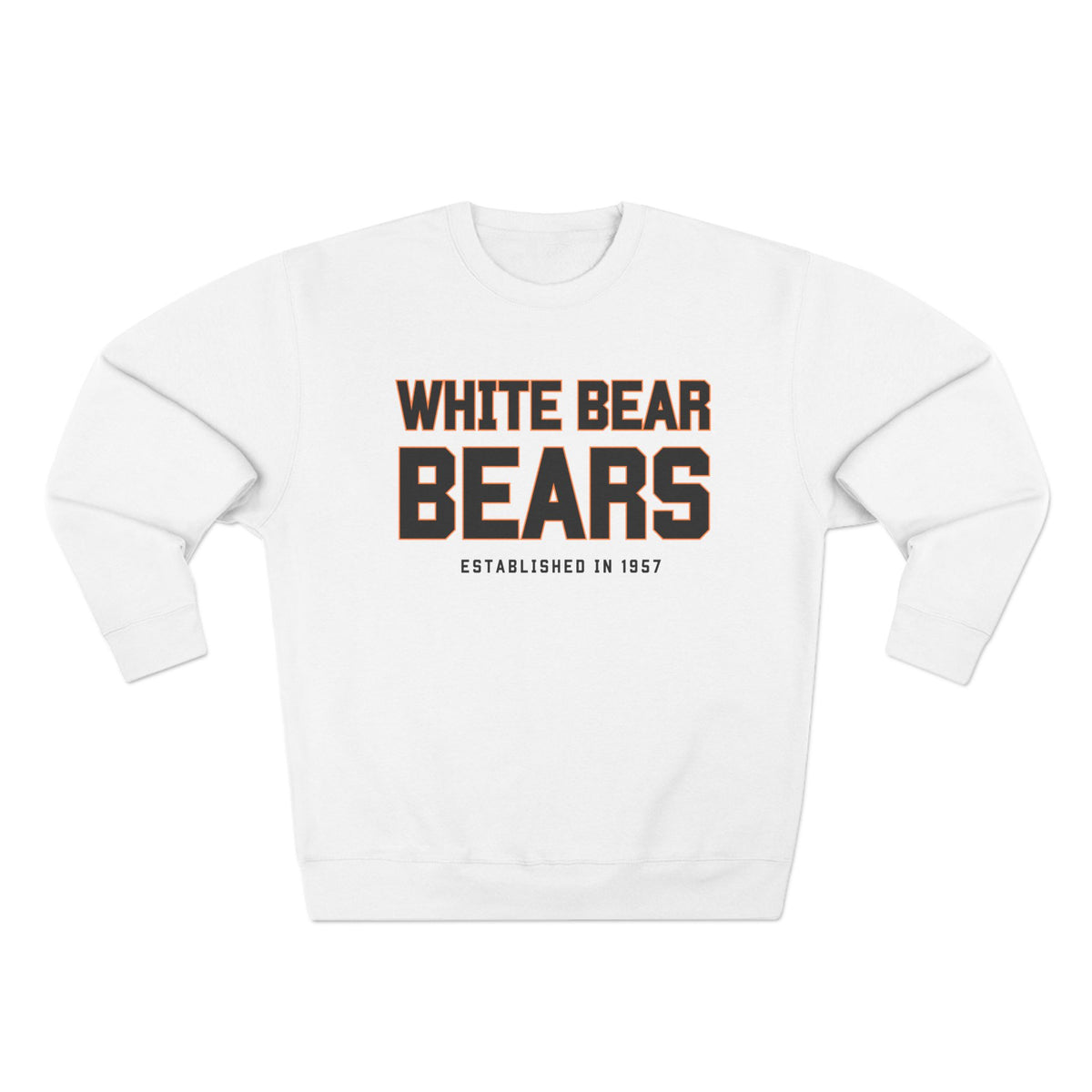 White Bear Bears Crewneck Sweatshirt — School Spirit Pullover (Established 1957)