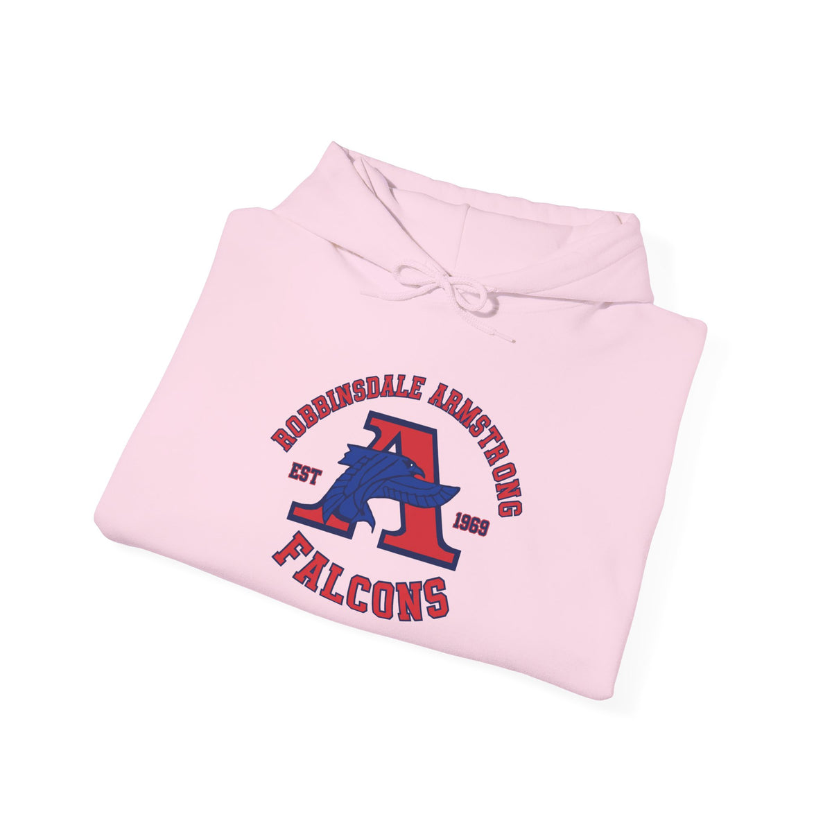Falcons Athletic Crew Hoodie — Roundhill Armstrong Varsity Logo