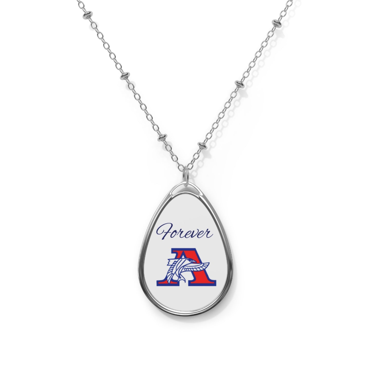 Robbinsdale Armstrong Falcons "Forever" Oval Pendant Necklace