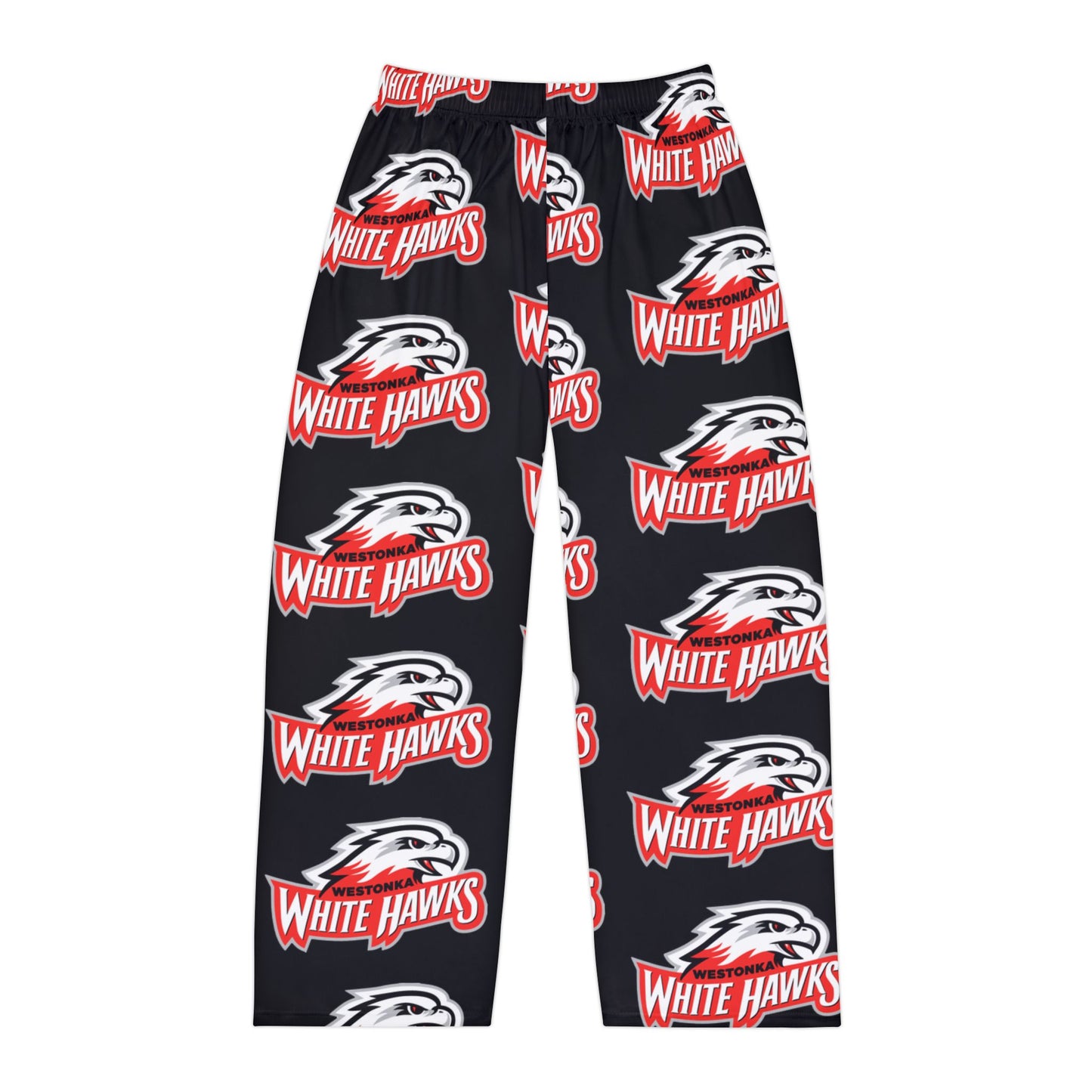 Mound Westonka White Hawks Men's Pajama Pants - Cozy Graphic Lounge Wear for Relaxation