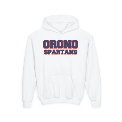 Orono Spartans Youth Hoodie with Spartan Helmet Logo