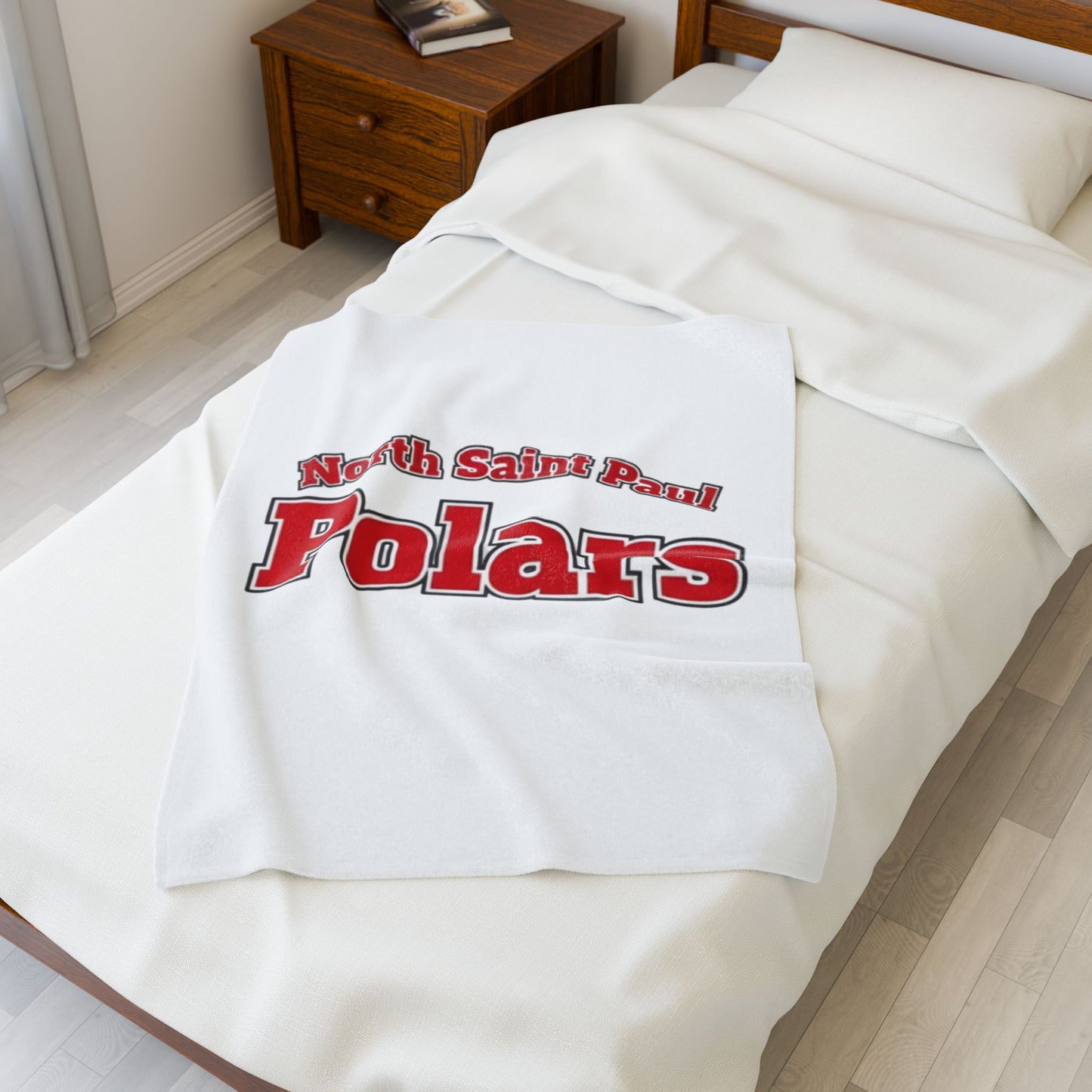 Plush Blanket - North Saint Paul Polars Design
