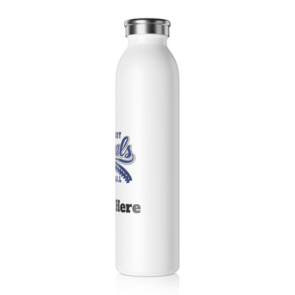 Woodbury Softball Slim Water Bottle —  Stainless Insulated Bottle (personalizable)