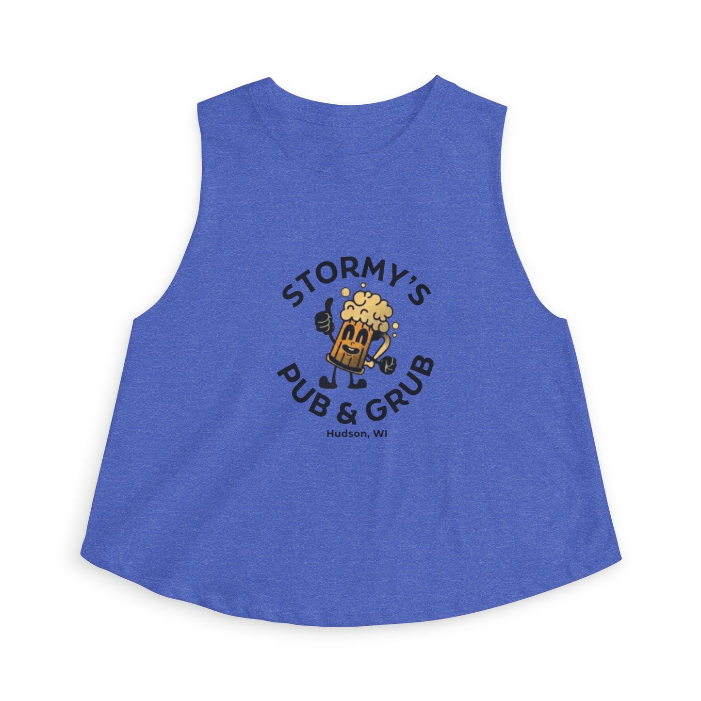 Pub & Grub Crop Top — Stormy's Beer Logo Women's Tank
