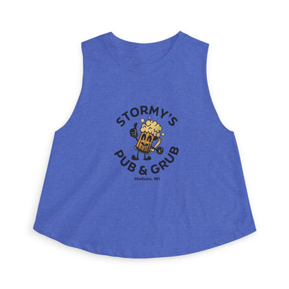 Pub & Grub Crop Top — Stormy's Beer Logo Women's Tank