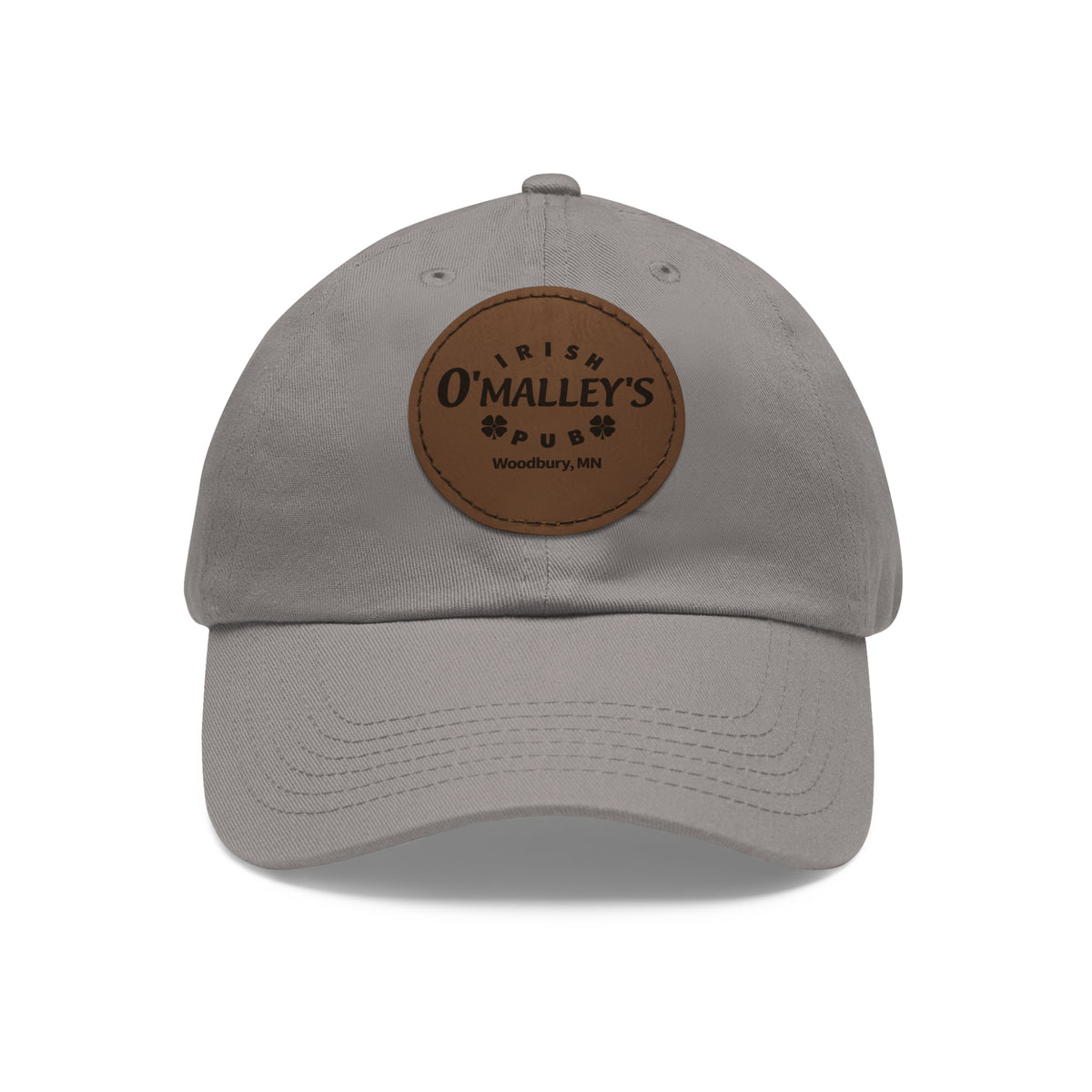 Leather Patch Hat — O'Malley’s Irish Pub Logo Cap