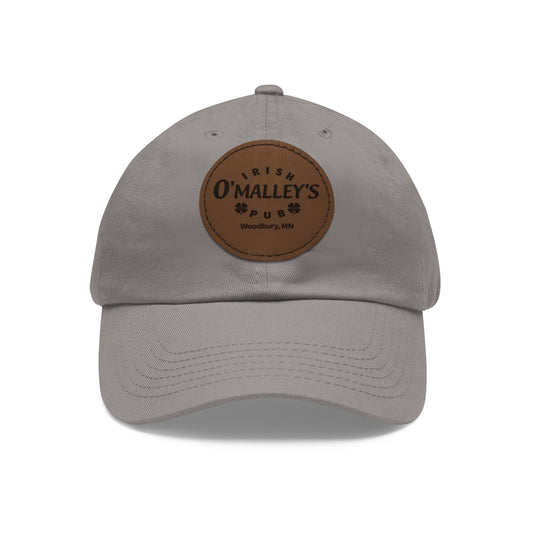 Leather Patch Hat — O'Malley’s Irish Pub Logo Cap