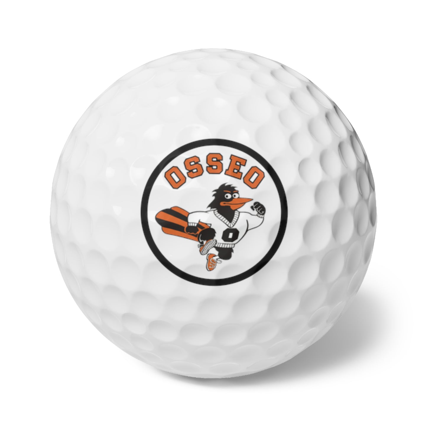 Osseo Orioles Golf Balls Set - 6 Pack with Unique Design for Golf Enthusiasts