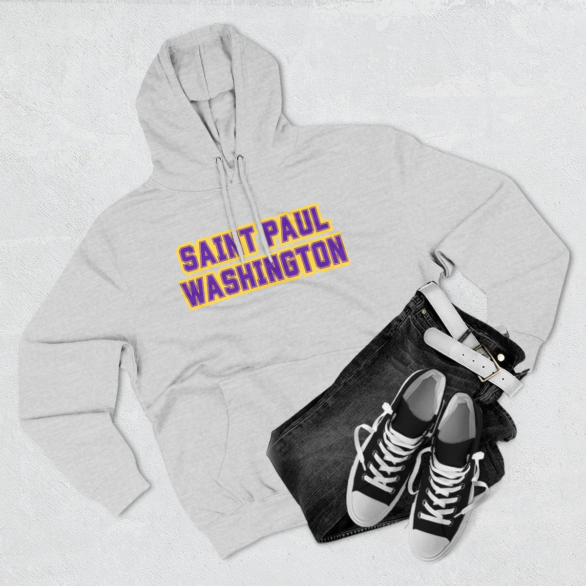 Saint Paul Washington Tech Eagles Hoodie — Collegiate Pullover with Bold Varsity Text