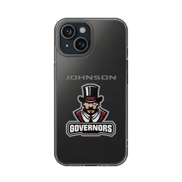Saint Paul Johnson Clear Phone Case- Governors Design for Fans