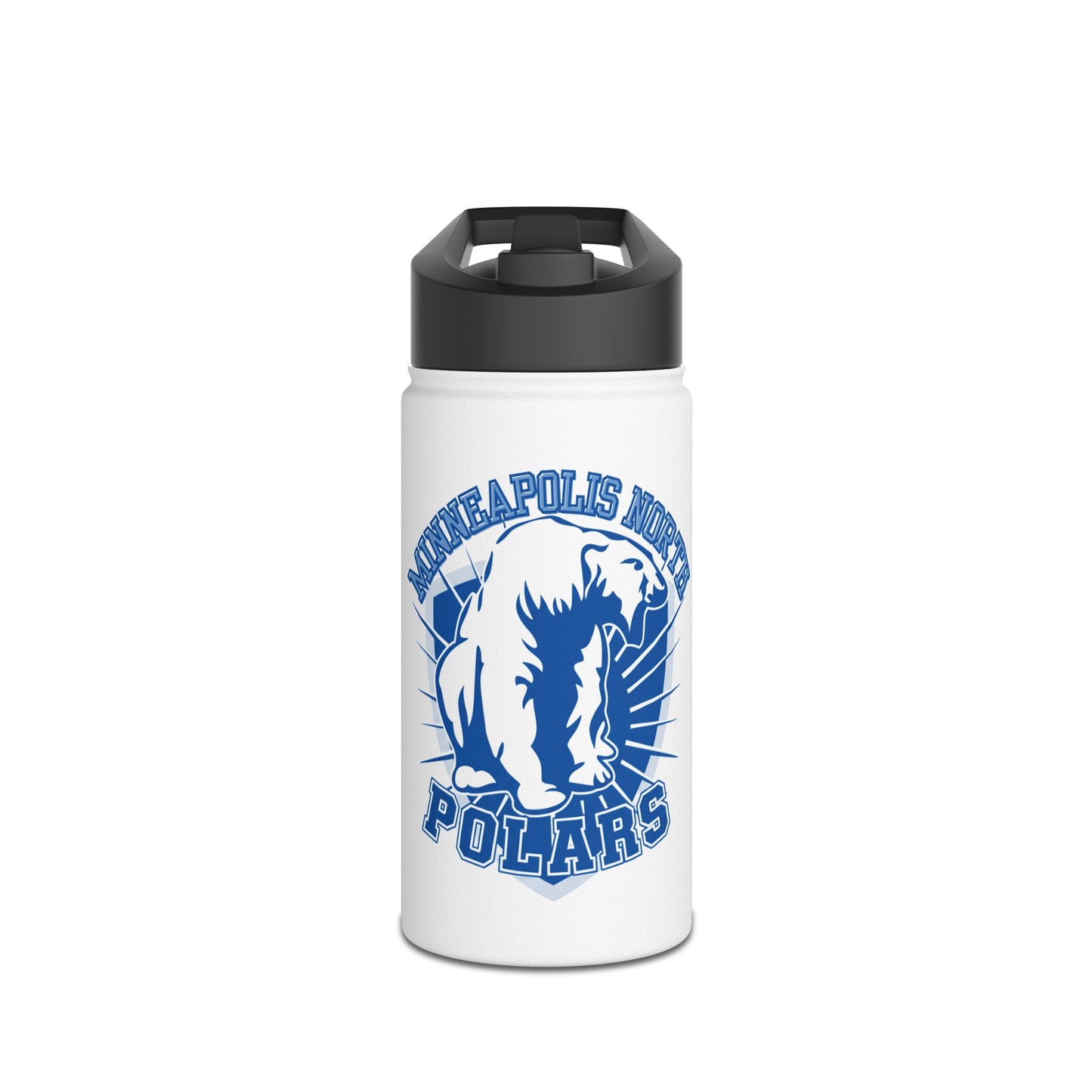 Minneapolis North Polars Stainless Steel Water Bottle, Motivational Hydration Bottle, Sports Water Bottle, Eco-Friendly Gift