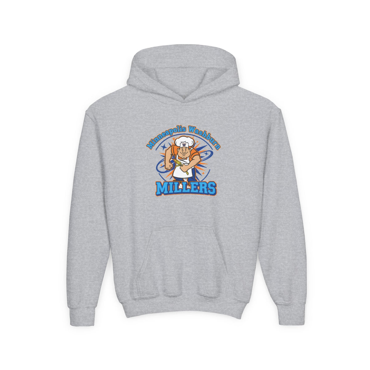 Minneapolis Washburn Millers Youth Heavy Blend Hooded Sweatshirt -  Casual Comfort for Young Adventurers
