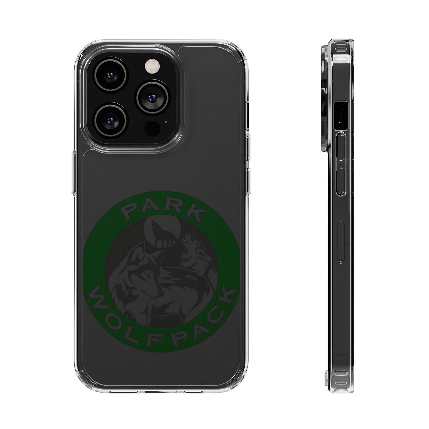 Custom Clear Phone Case - Park Wolfpack Design