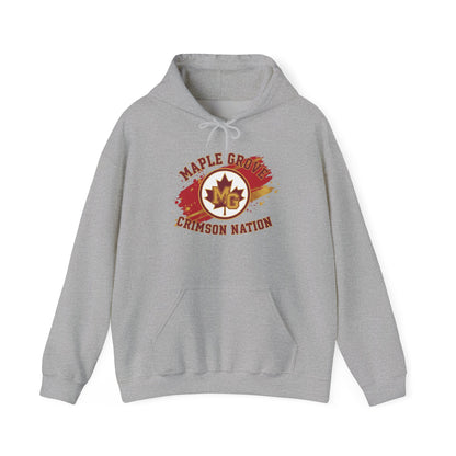 Maple Grove Crimson Unisex Heavy Blend™ Hooded Sweatshirt - Cozy and Stylish for School Spirit