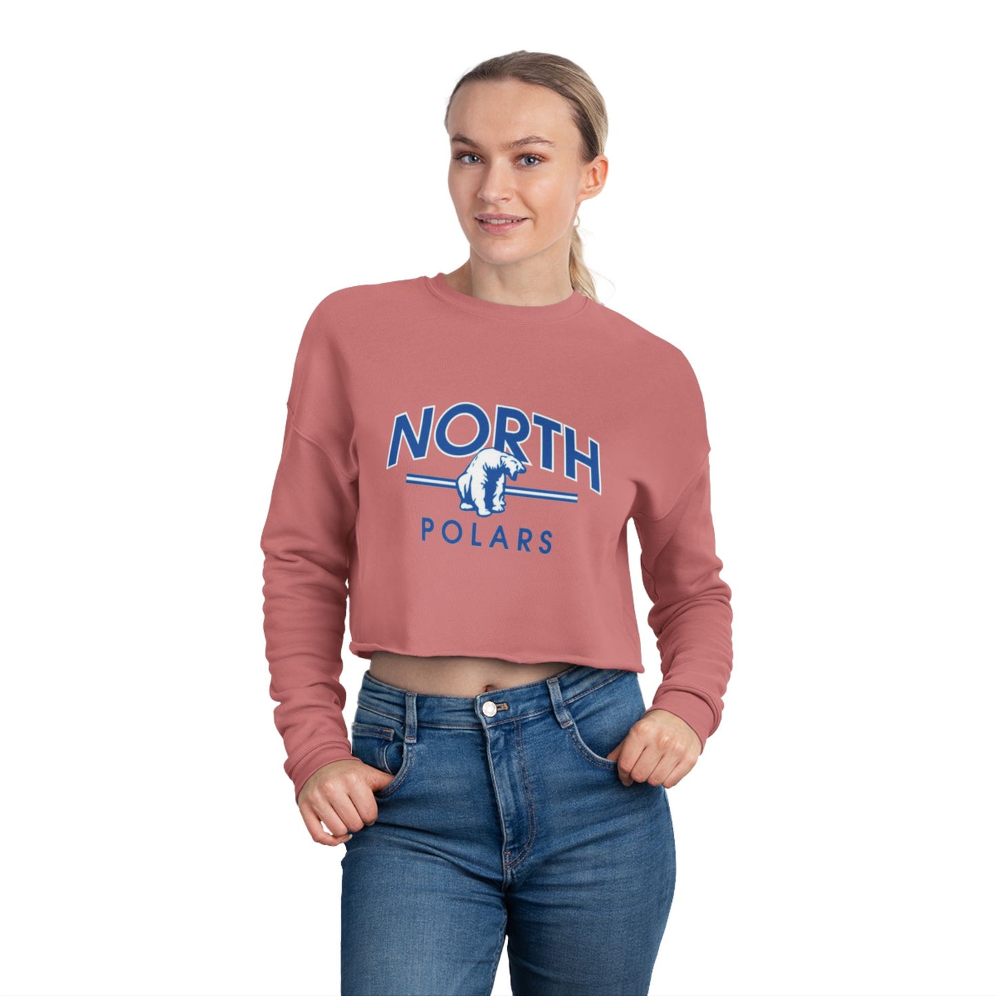 Minneapolis North Polars Women's Cropped Sweatshirt - Trendy & Stylish