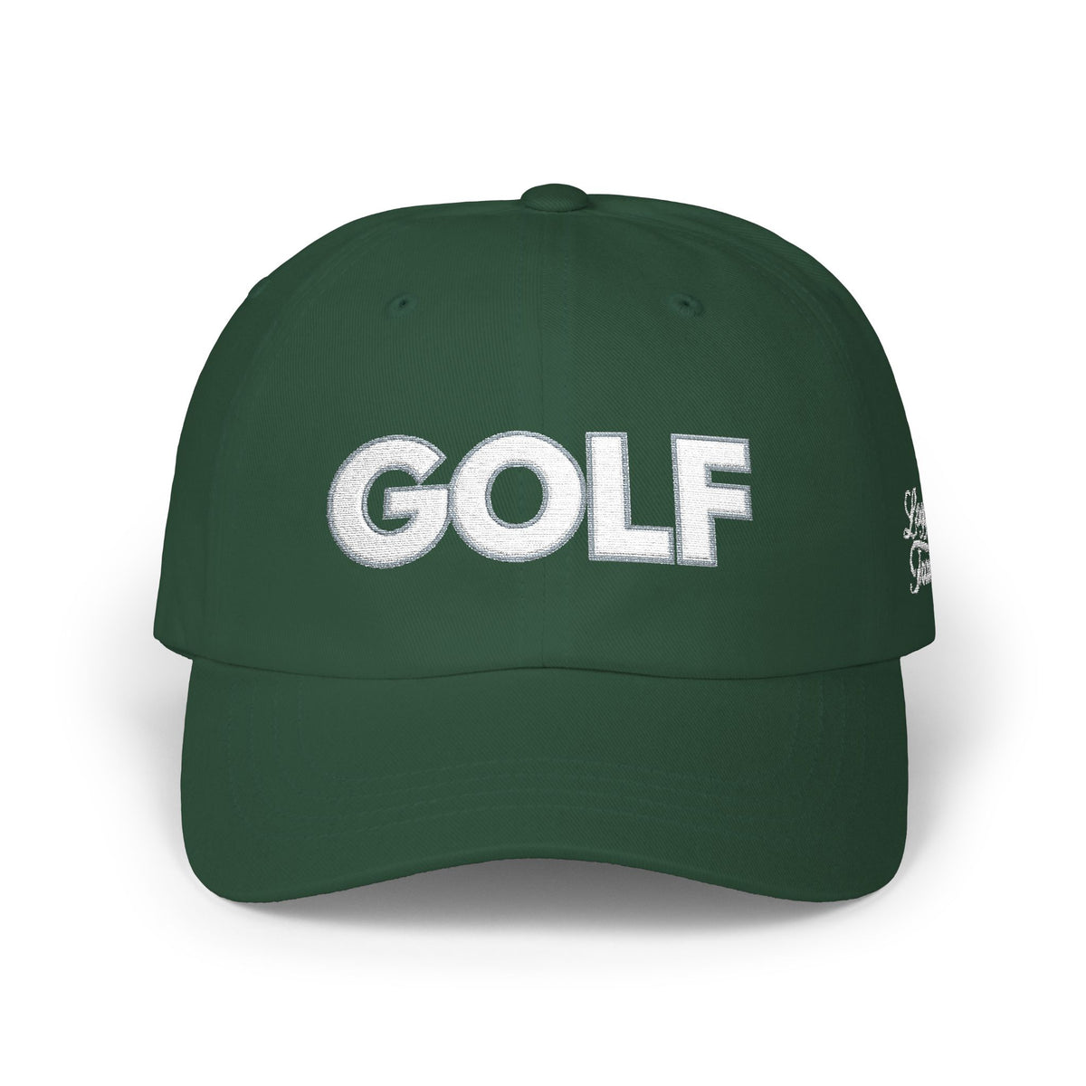 Loggers Trail 'GOLF' Cap — Vintage Fuzzy Lettering
