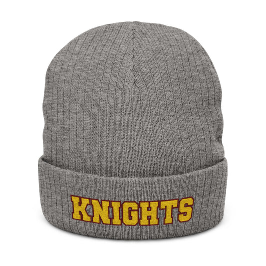 Irondale Knights Embroidered Ribbed Knit Beanie