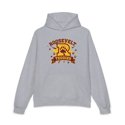 Minneapolis Roosevelt Teddies Hoodie — Vintage Paw Print School Spirit Pullover