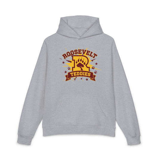 Minneapolis Roosevelt Teddies Hoodie — Vintage Paw Print School Spirit Pullover
