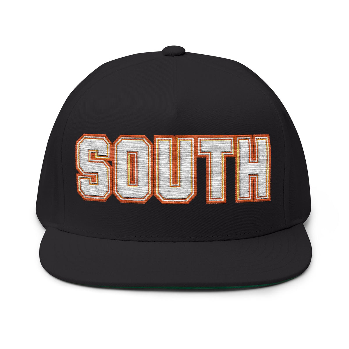 Minneapolis South Tigers Embroidered BlueText Flat Bill Cap — School Spirit Snapback