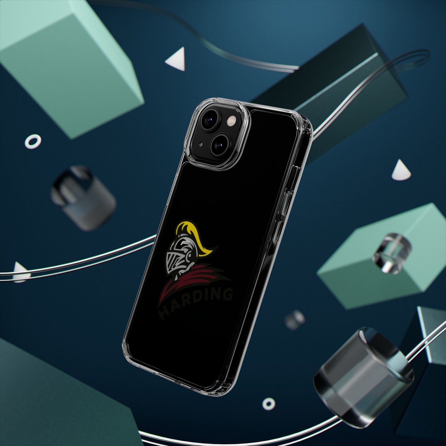 Clear Phone Case with Harding Logo