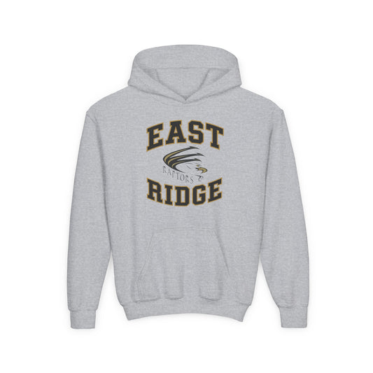 East Ridge Raptors Youth Hooded Sweatshirt - Stylish & Cozy for Young Fans