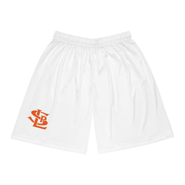 Saint Louis Park Orioles White Basketball Shorts for Sports Enthusiasts