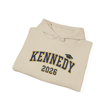 Bloomington Kennedy JFK Class of 2026 Block Hoodie