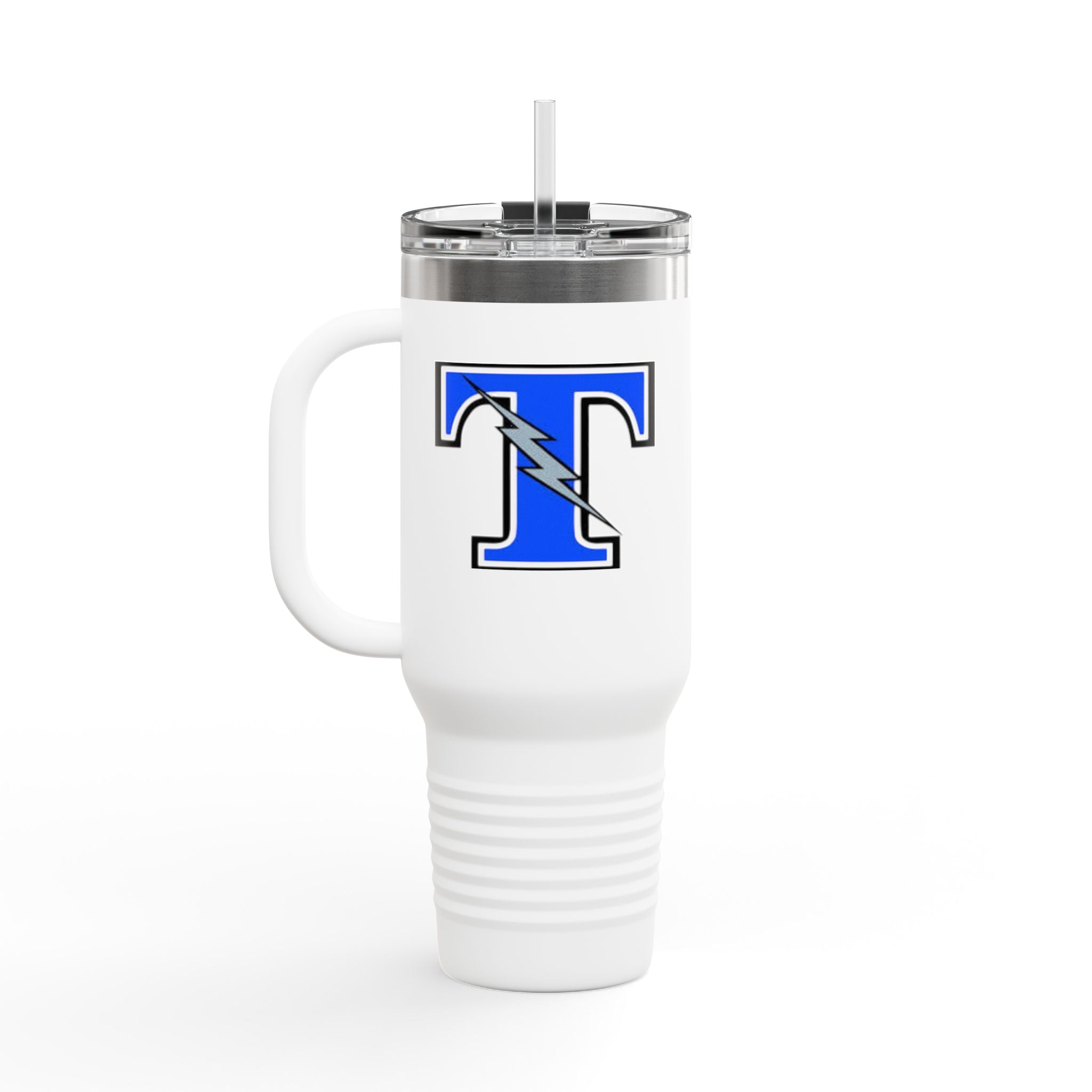 Tartan Titans Insulated Travel Mug - 40oz with Bold Lettering Perfect for Road Trips and Busy Days