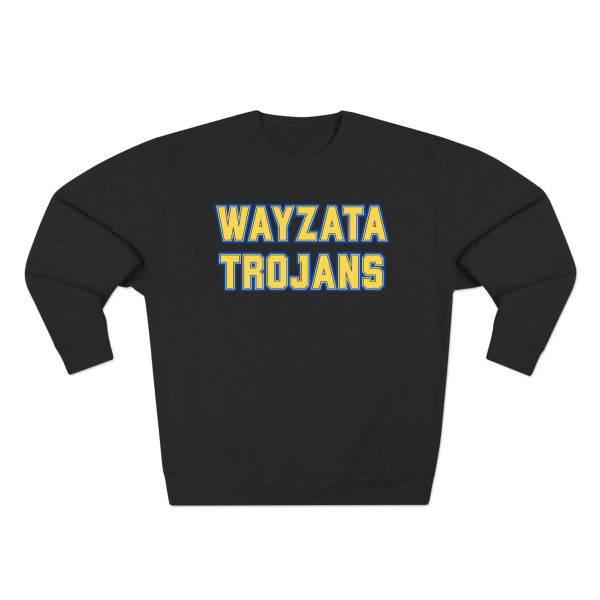 Unisex Crewneck Sweatshirt with Wayzata Trojans Design - Perfect for Sports Fans & Casual Wear
