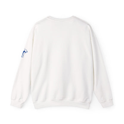 Minneapolis North Crewneck Sweatshirt — Retro Blue Lettering