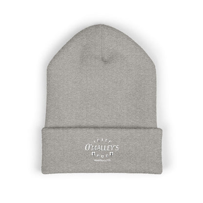 Embroidered 'O'Malley’s Irish Pub' Cuffed Beanie – St. Patrick’s Shamrock Winter Hat