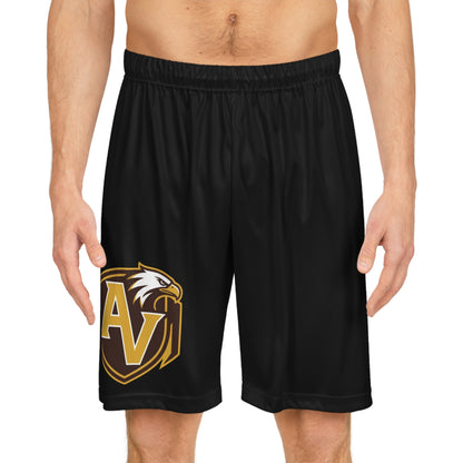 Apple Valley Eagles Men's Black Basketball Shorts - Comfortable Athletic Wear