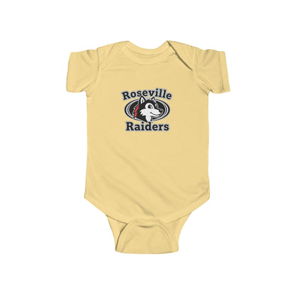 Roseville Raiders Infant Bodysuit - Cute Baby Sports Apparel