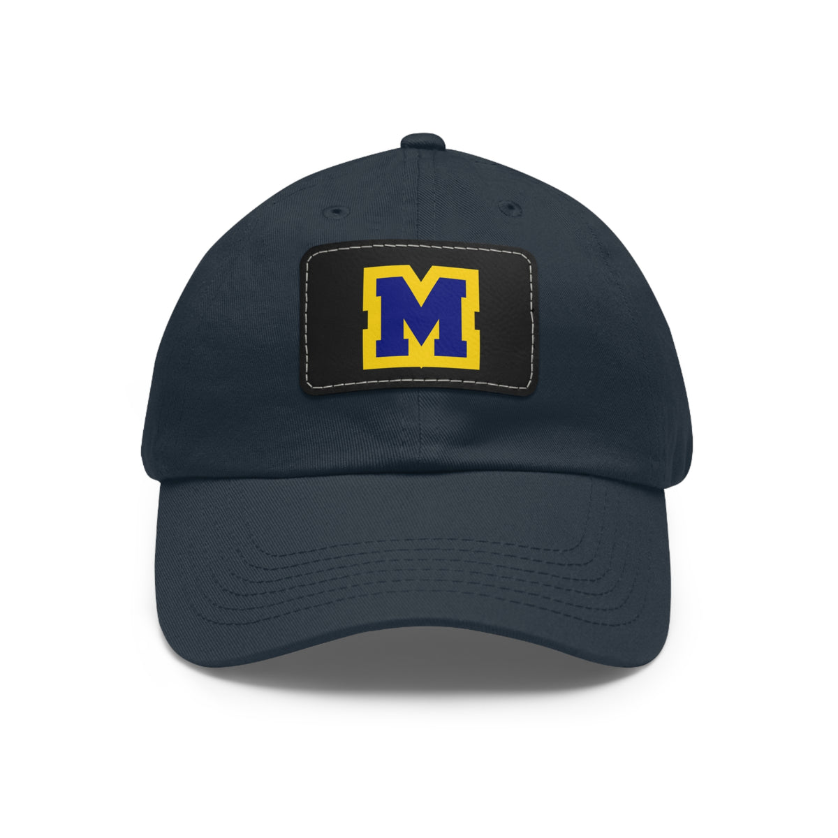 Mahtomedi Zephyrs M Leather Patch Dad Hat