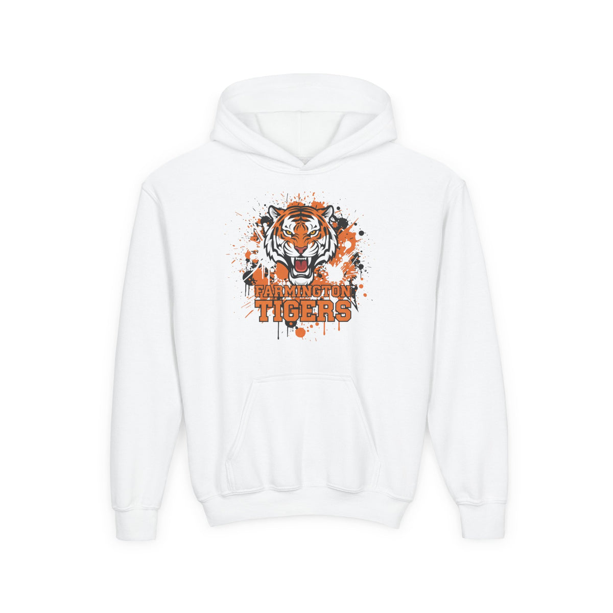 Farmington Tigers Hoodie - Cozy Heavy Blend Sweatshirt for Kids