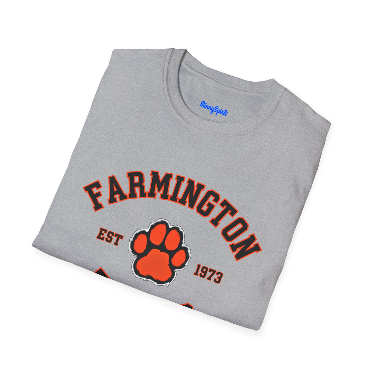 Farmington Tigers Paw T-Shirt — Est. 1973 School Spirit Tee