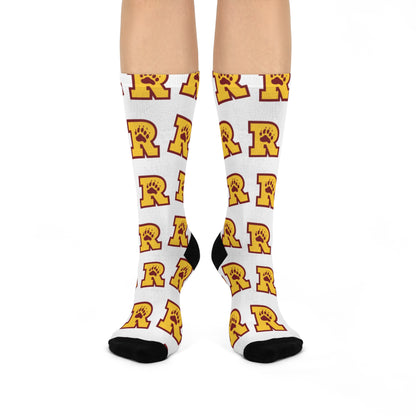 Minneapolis Roosevelt Teddies Fun Cushioned Crew Socks  - Perfect for Everyday Comfort