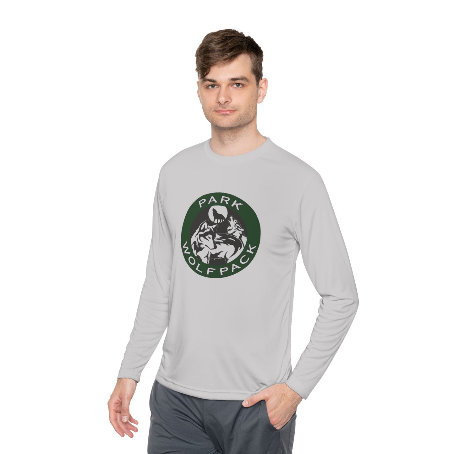 Unisex Lightweight Long Sleeve Tee - Park Wolfpack Design