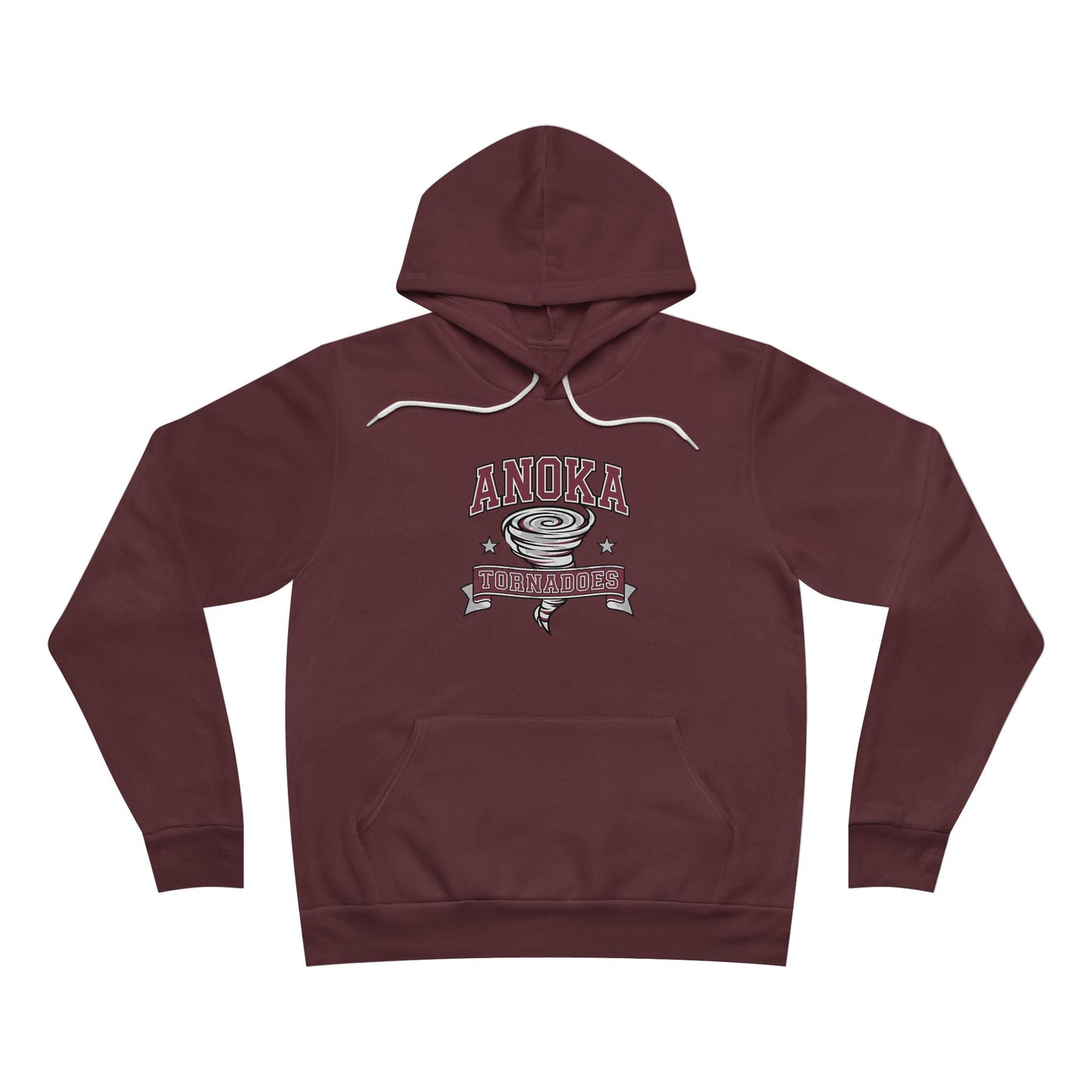 Anoka Tornadoes Script Hoodie — Cozy Retro Logo Pullover