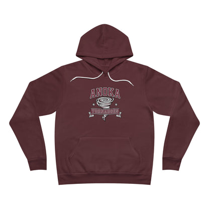 Anoka Tornadoes Script Hoodie — Cozy Retro Logo Pullover